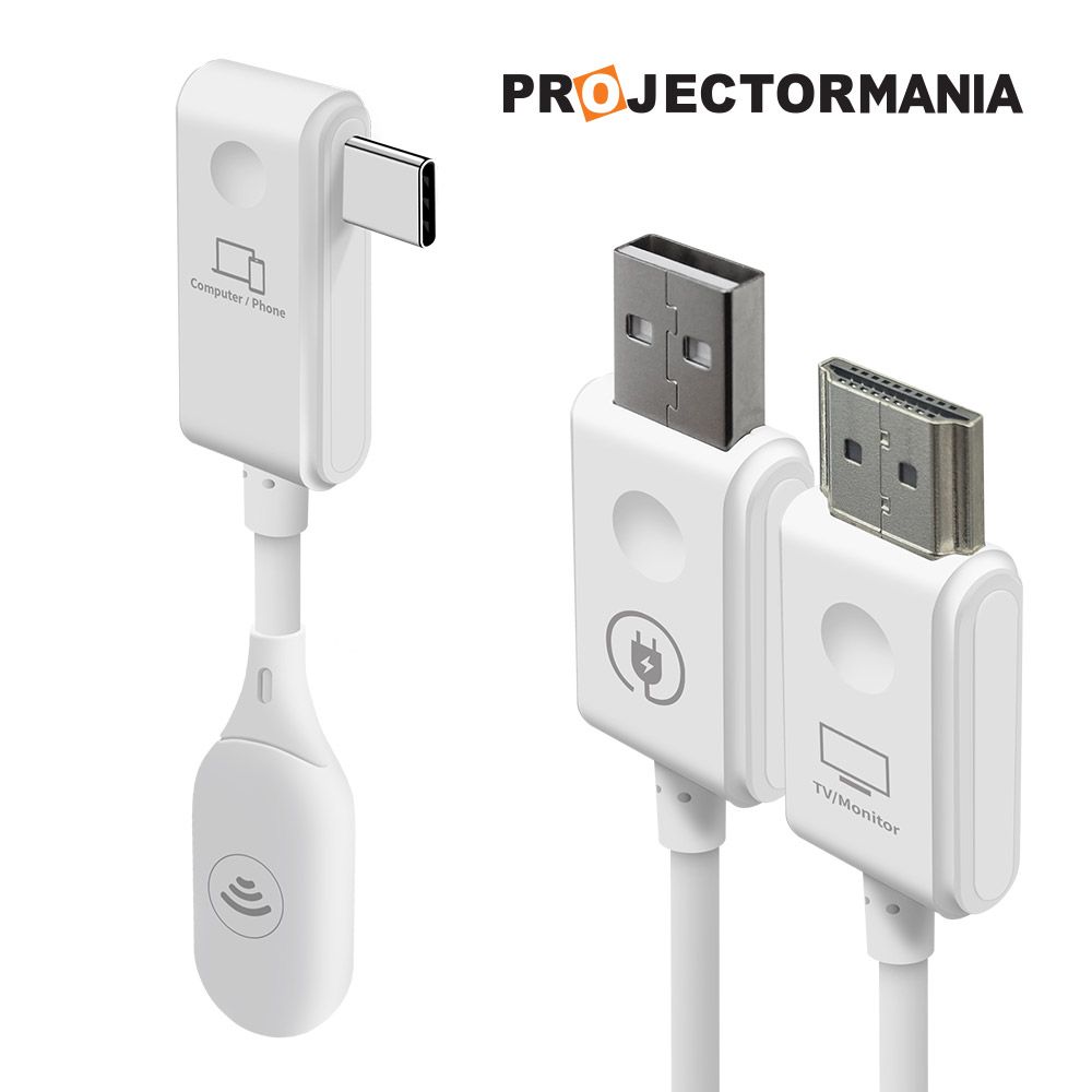 프로젝터매니아 무선 HDMI 송수신기 USB-C타입 PC 태블릿 스마트폰 무선미러링 동글이 KC 인증정품
