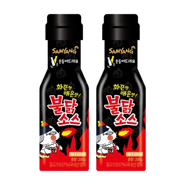 불닭소스 2개 선택 핵불닭, 까르보불닭, 스리라차, 불닭마요