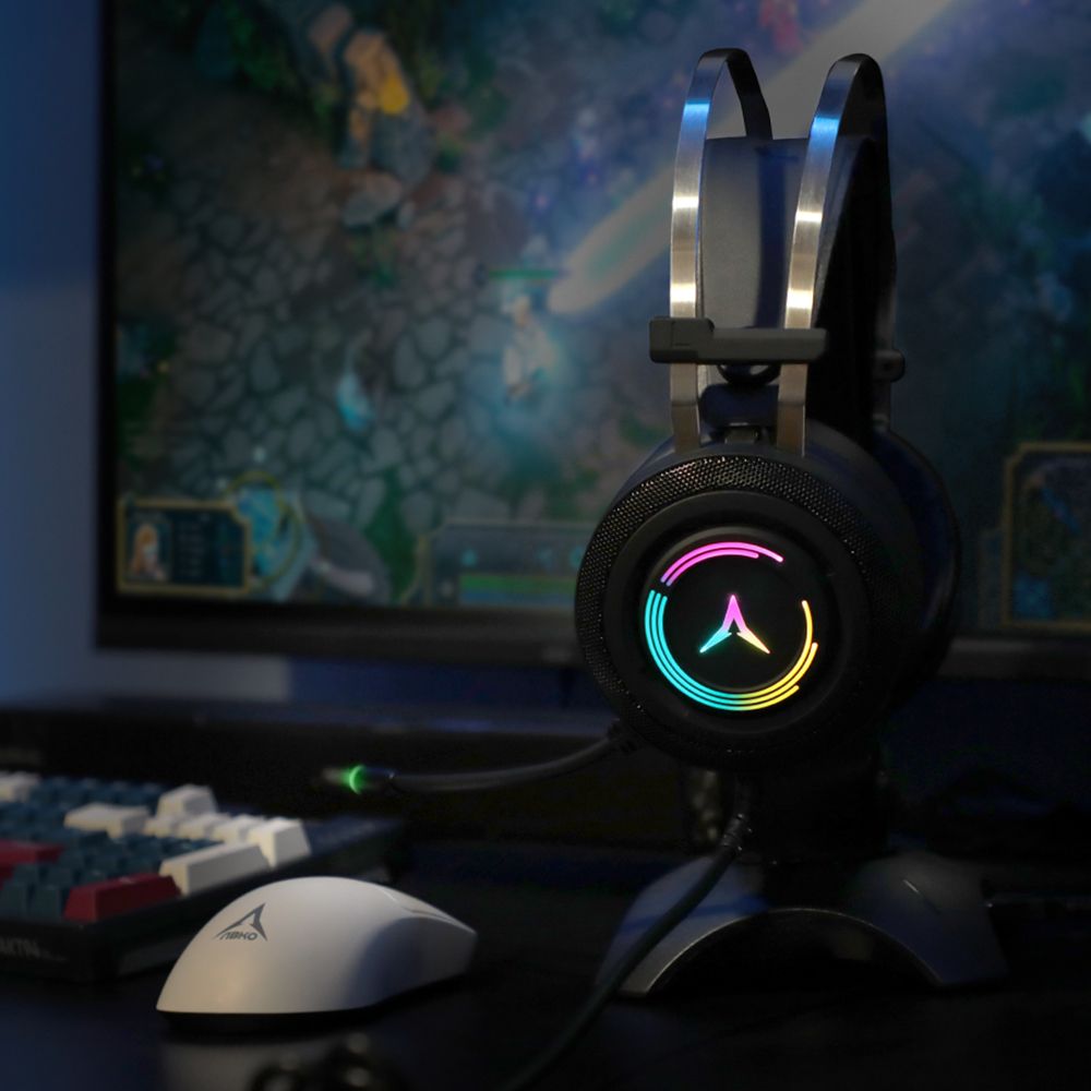 앱코 AX-3 PLUS 가상 7.1채널 RGB 게이밍 헤드셋 블랙