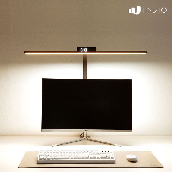 와이드 LED 스탠드 책상 공부 독서등 INVIO LIGHT WIDE 다크그레이