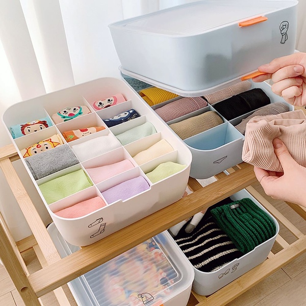 칸칸이 속옷 양말 정리함 3size 2colors