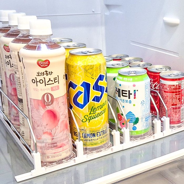 자동정렬 캔음료 슬라이드 냉장고 디스펜서