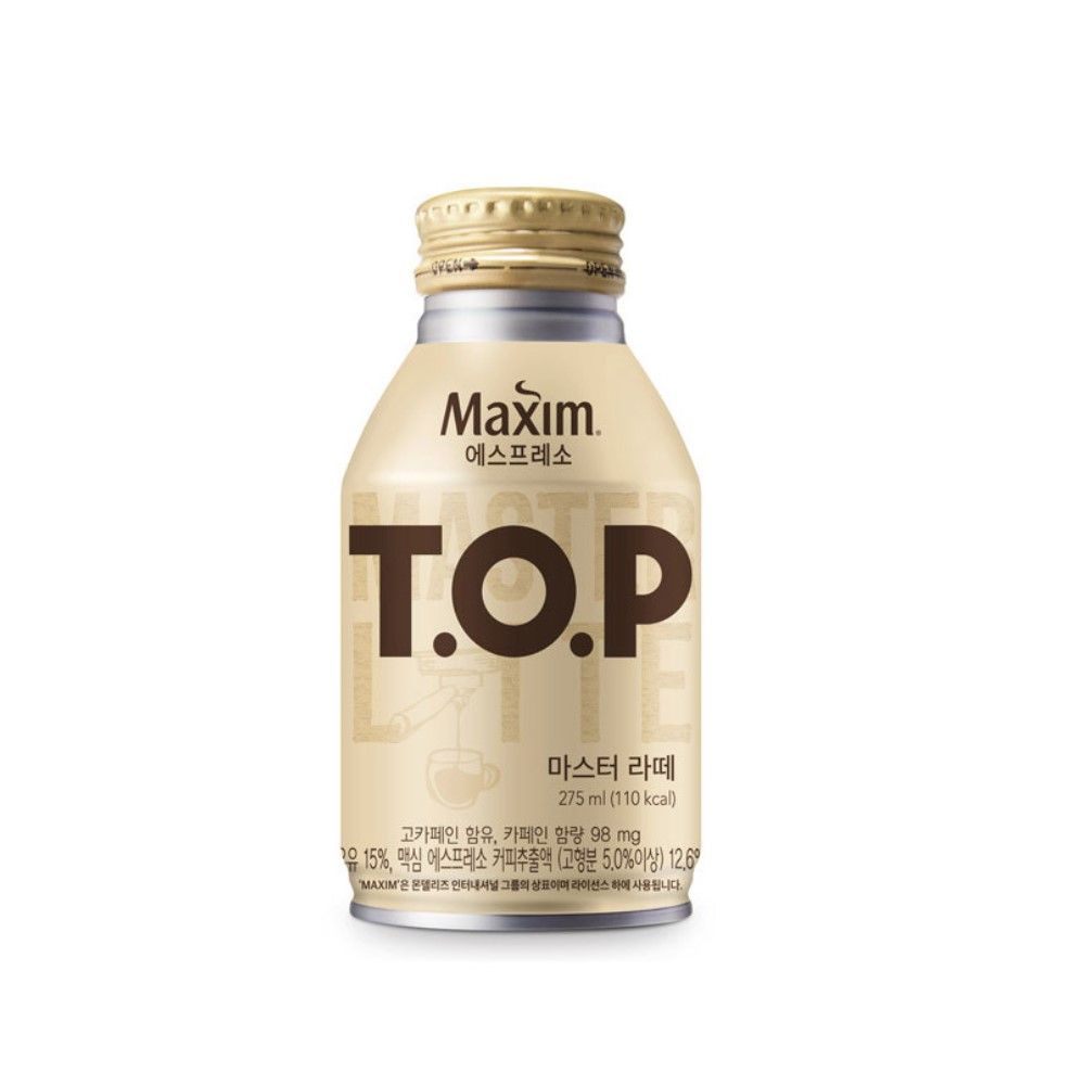 동서식품 Maxim 에스프레소 T.O.P 마스터 라떼 275ml 6*4 총24개