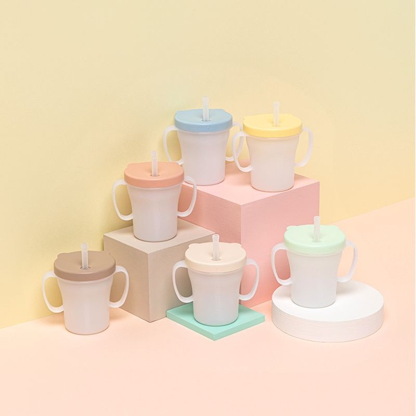 베이비 흘림방지 빨대컵 200ml / 3colors