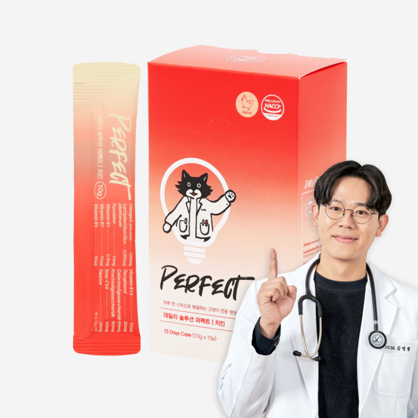 고양이 종합 영양제 데일리솔루션 퍼펙트 스틱 치킨