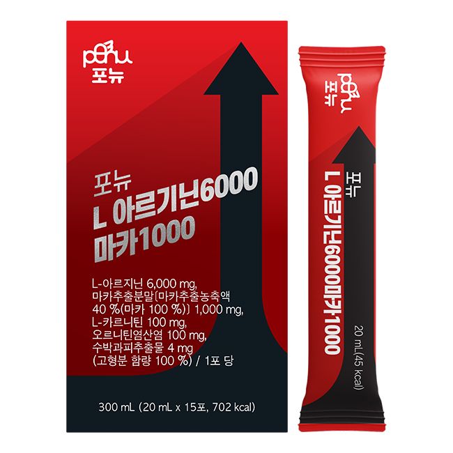 오늘의집 포뉴 포뉴 L 아르기닌 6000 마카 1000 20ml x 15포