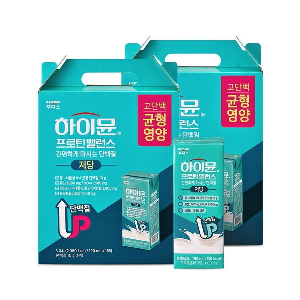하이뮨 프로틴 밸런스 저당 190ml*32팩