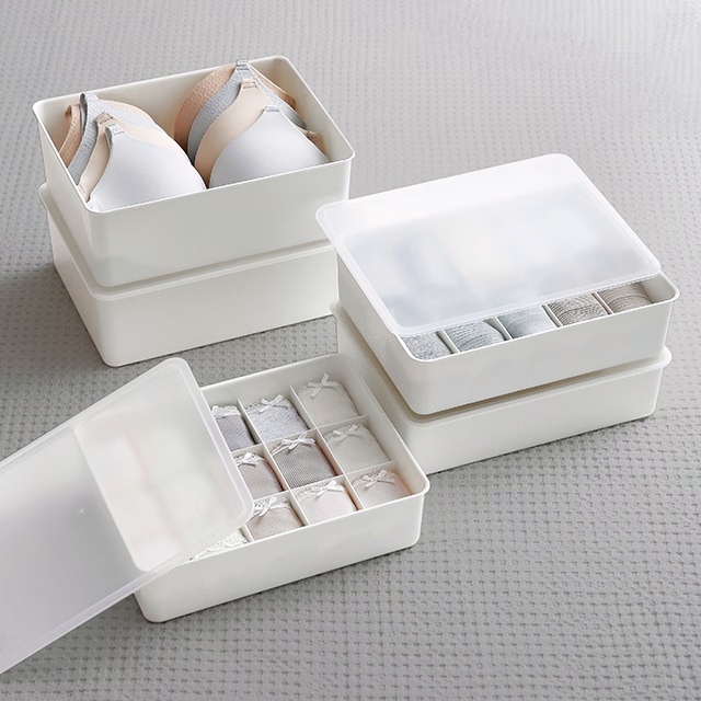 정리중독 속옷 정리함 칸막이 수납함 양말 브래지어 보관함 3종 2color - 최저가 4,200원