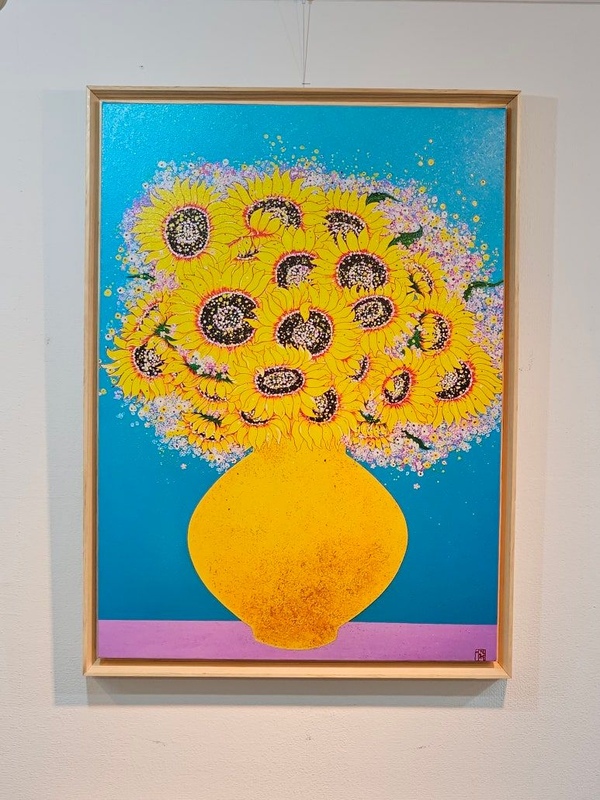재물운 돈 들어오는 해바라기 그림 이장옥 - 해바라기 거실 사업장 사무실 풍수 인테리어