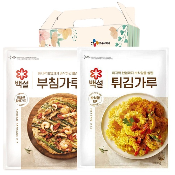 CJ부침가루,튀김가루 2종선물세트