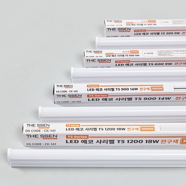 동성 더쎈 T5 300mm~1200mm LED 주광색 주백색 25개
