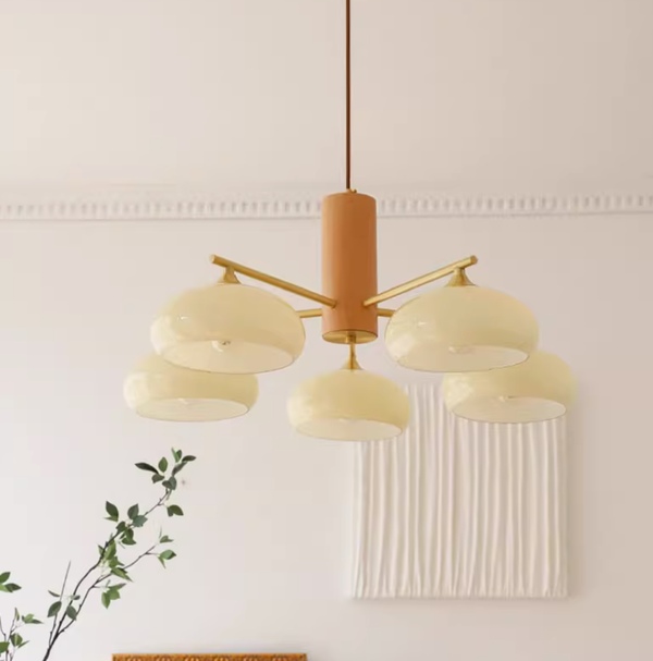 [해외]빈티지 우드 샹들리에 조명
