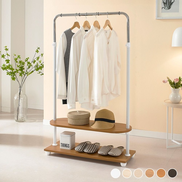 튼튼한 드레스룸 시스템 선반 미니 행거 WES-2MR 옷장 옷걸이 스탠드 2단 행거