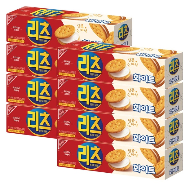 리츠 샌드위치 크래커 화이트 77g*8개
