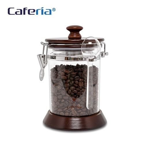 나무/아크릴 밀폐 커피보관용기 750ml (CA2)원두보관용기,원두보관통,원두보관