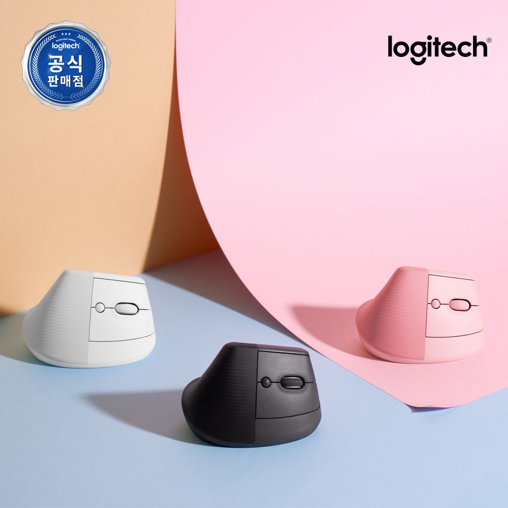오늘의집 로지텍 로지텍코리아 공식 LIFT 컴팩트 인체공학 무선블루투스 버티컬마우스