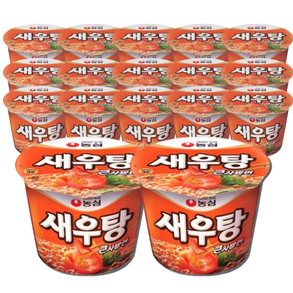 새우탕 큰사발 115g*16개 컵라면