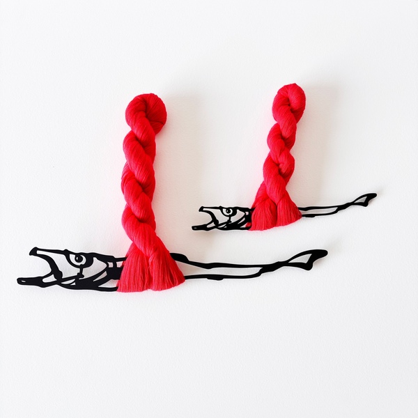 더닷 드로잉 액막이 명태 집들이선물 2size - Drawing Amulet Pollack