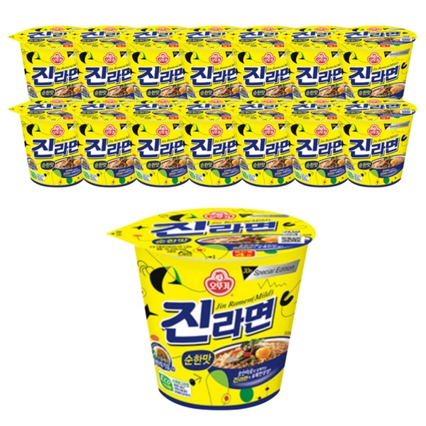 진라면 순한맛 소컵 65g*15개 작은컵라면