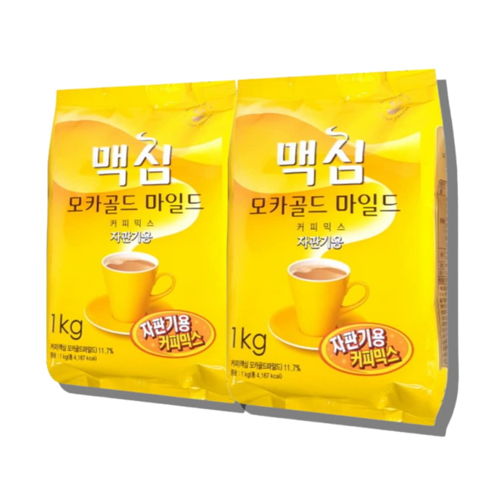 맥심 모카골드 마일드 커피믹스 자판기용 1kg*2개
