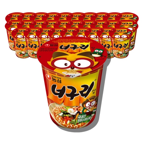 너구리 소컵 62gX30개 작은 컵라면 한박스