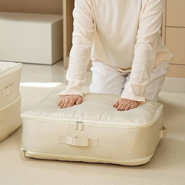 1+1 부피를 반으로 신개념 압축 파우치 확장형 이불 보관함 3size