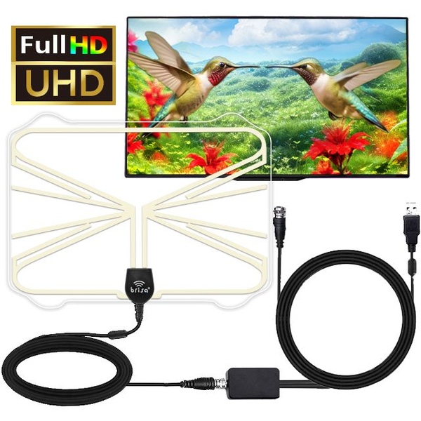 디지털 TV 안테나 5M UHD DTV 지상파 실내 수신기 증폭기 세트