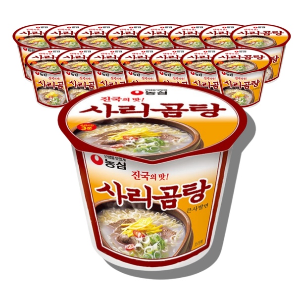 사리곰탕 큰사발 111gX16개 컵라면 한박스