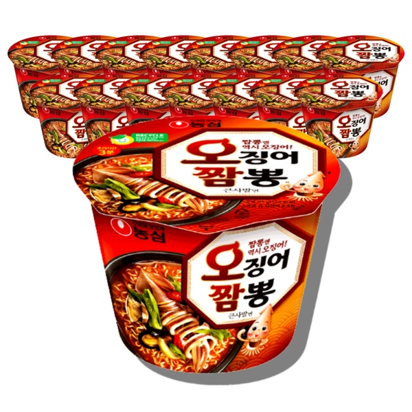 오징어짬뽕 큰사발 115gX16개 컵라면 한박스