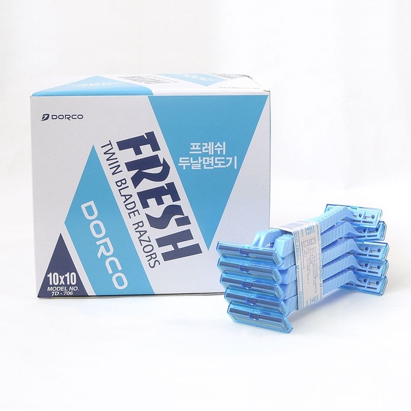 프레쉬 두날 일회용 면도기10P 10개 총100개