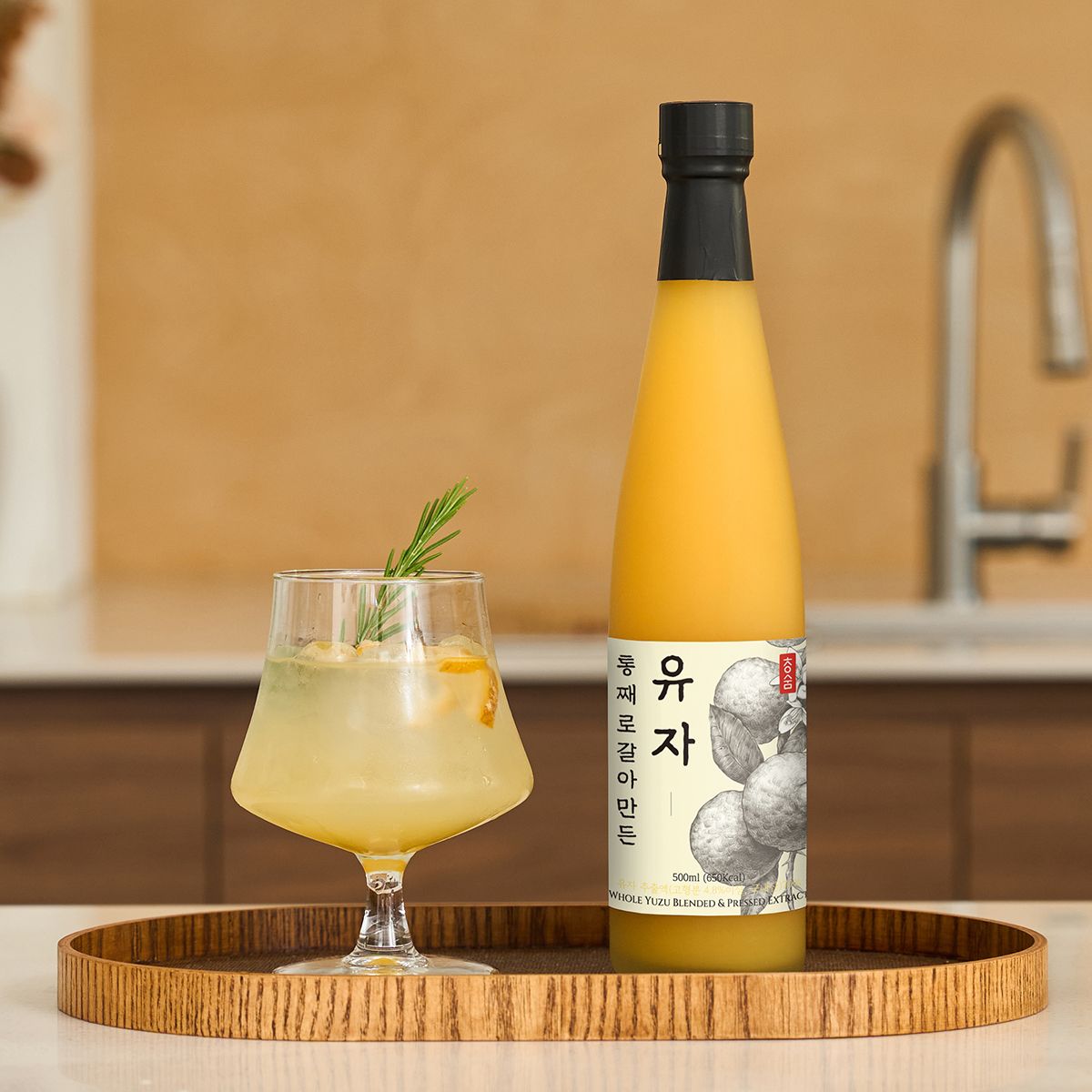 청숨 통째로 갈아만든 유자 500ml