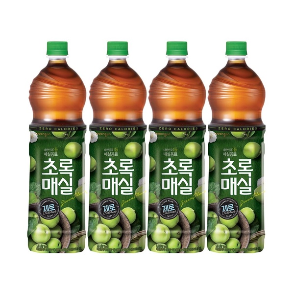 초록매실 제로 1.5L*4개