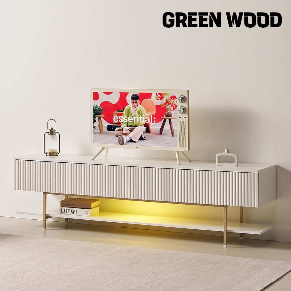 오늘의집 프레디 LED/일반/확장형 템바보드 높은거실장티비다이 2000