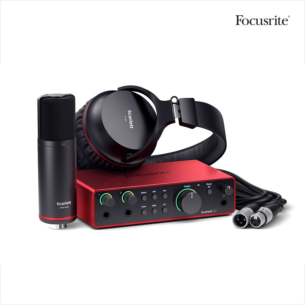 Focusrite Scarlett 2i2 Studio (4TH GEN) 스칼렛 4세대 오디오인터페이스 세트