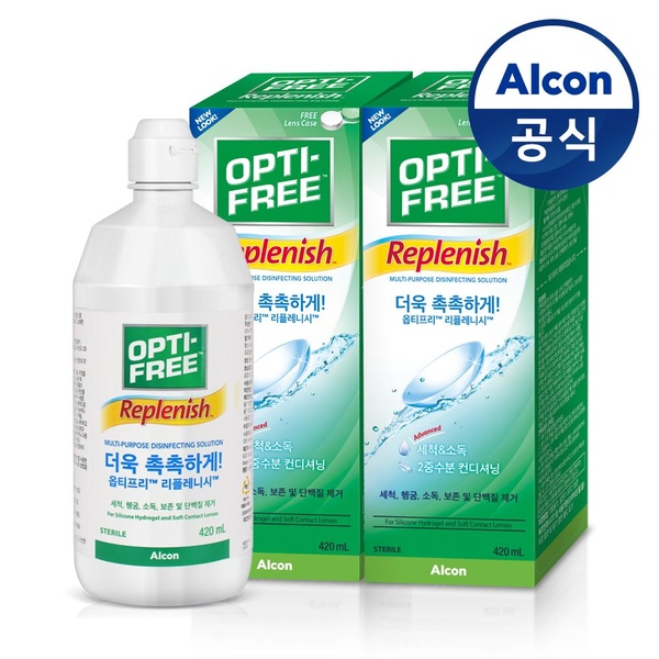 렌즈세척액 리플레니시 420ml*2개