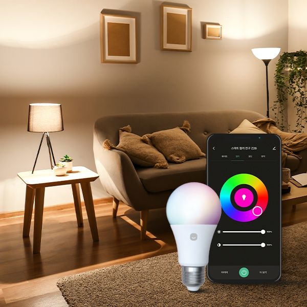 스마트 컬러 전구 Z26 앱연동 가능 IoT