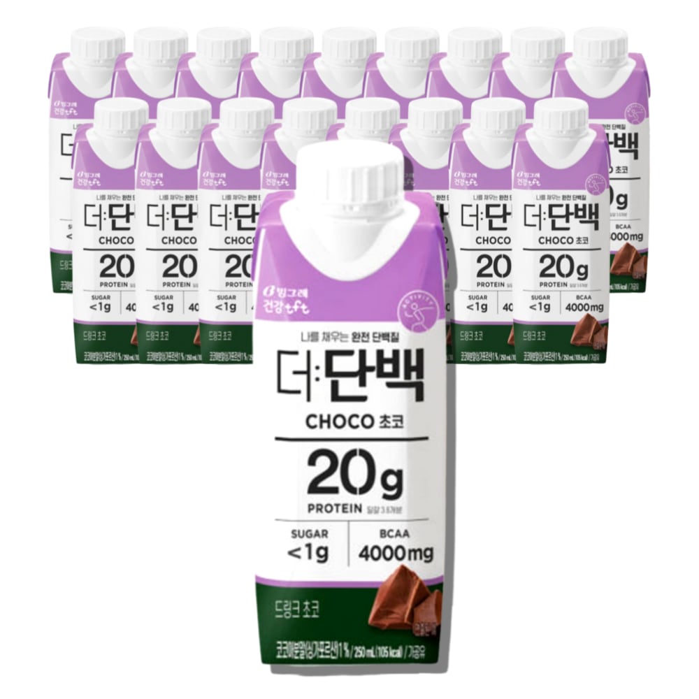 빙그레 더단백 초코맛 프로틴 250ml*18개 단백질음료