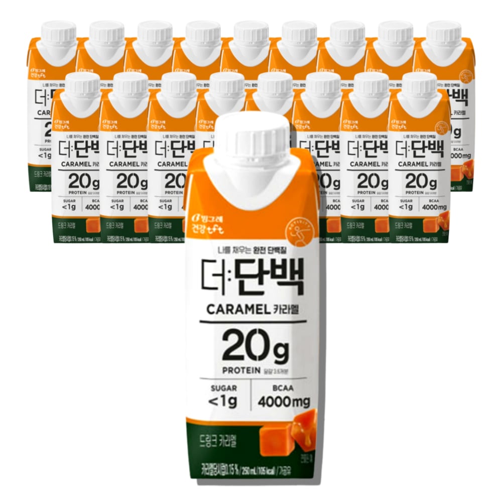 빙그레 더단백 카라멜 프로틴 250ml*18개 단백질음료