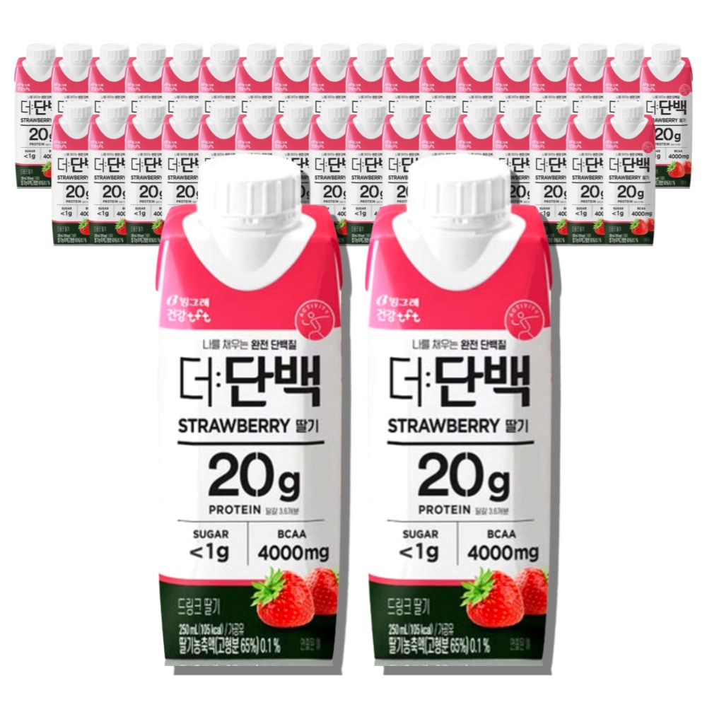 더단백 딸기 프로틴 250ml*36개 단백질음료 가격 비교 빙그레 더단백 딸기 프로틴 250ml*36개 단백질음료