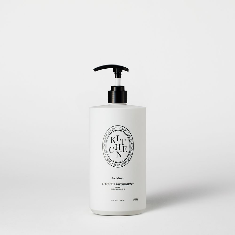 오늘의집 베르블랑 1+1 프리미엄 주방(젖병)세정제 1종 퓨리그린향 680mL