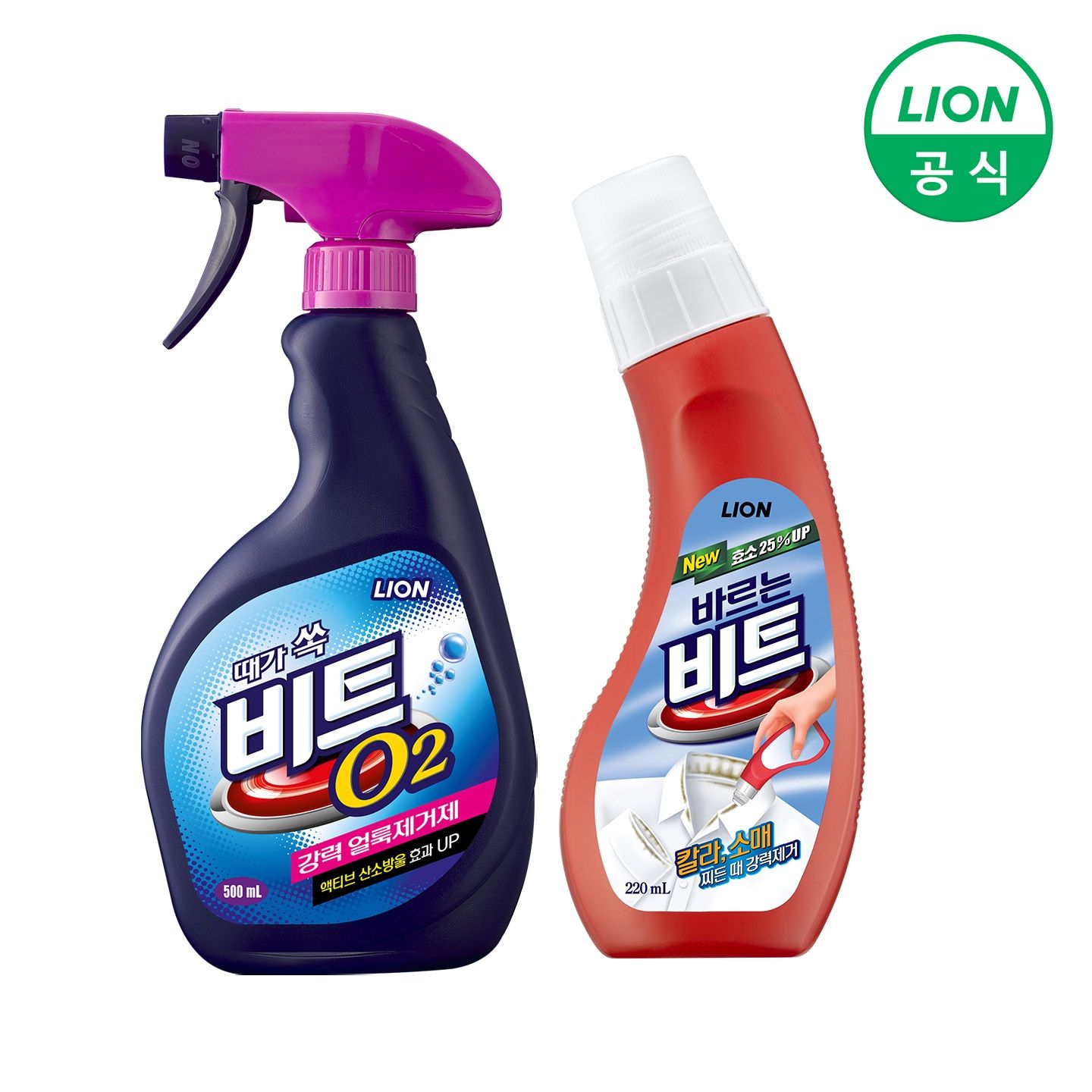 비트 O2 강력얼룩제거제 스프레이 500ml+바르는 비트 찌든때 제거 전용 220ml 가격 비교 라이온 비트 O2 강력얼룩제거제 스프레이 500ml+바르는 비트 찌든때 제거 전용 220ml
