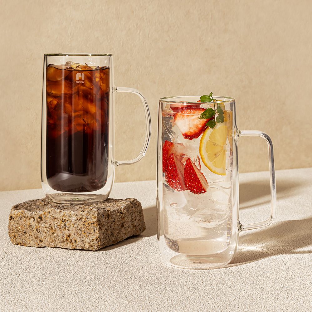 메종오브제 1+1 몬즈 더블월 내열유리 이중컵 룽고 600ml 하이볼 맥주잔