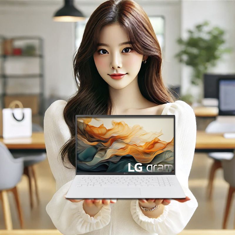 오늘의집 15ZD90RU-GX54K_UP3 인텔i5 윈도우 가벼운 초경량 사무용 화이트 노트북