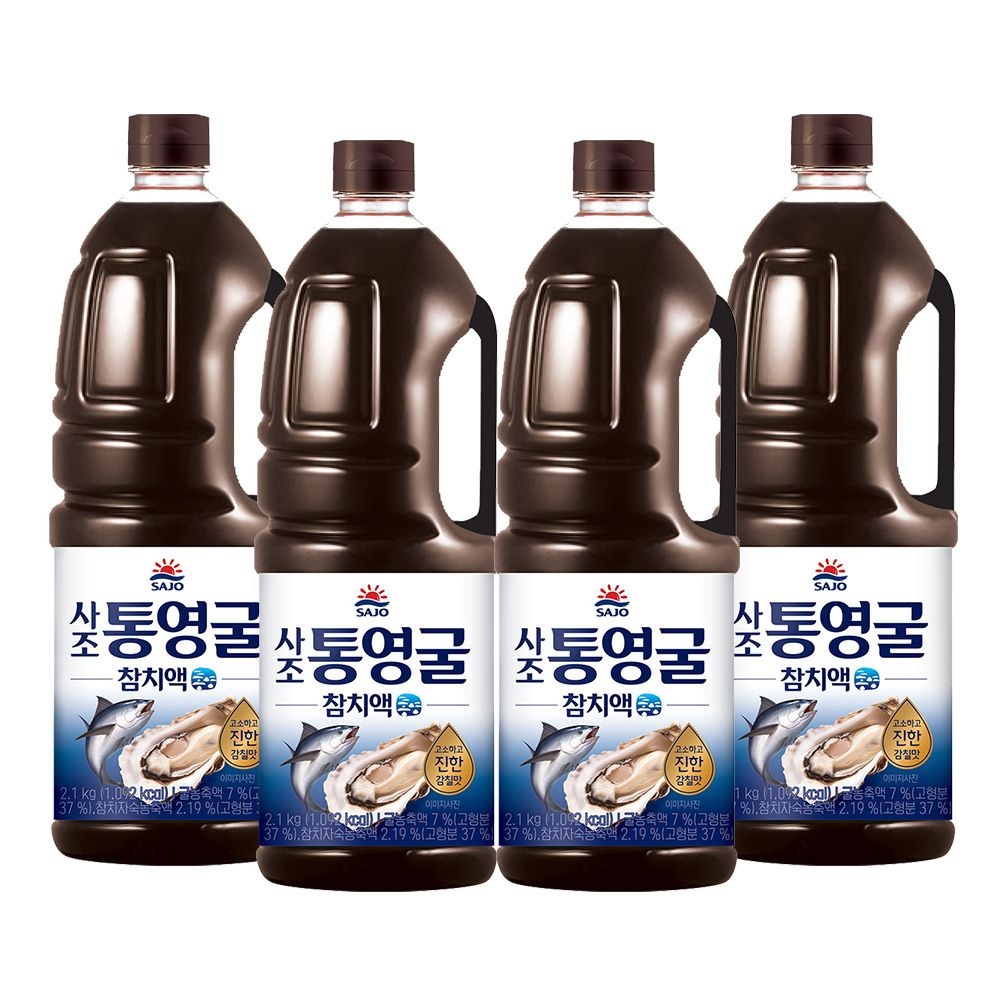사조대림 통영굴 참치액 2.1kg*4개