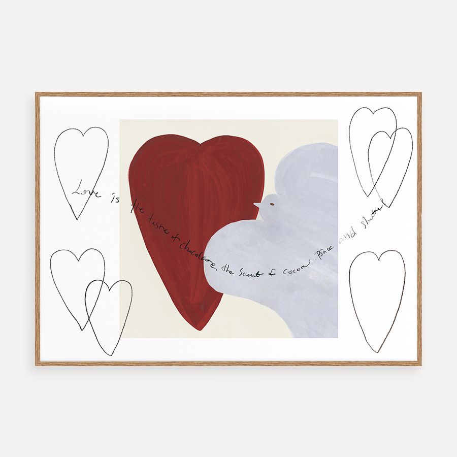 Love is 그럼사라 아트 프린트 가격 비교 커런트브라운 Love is 그럼사라 아트 프린트
