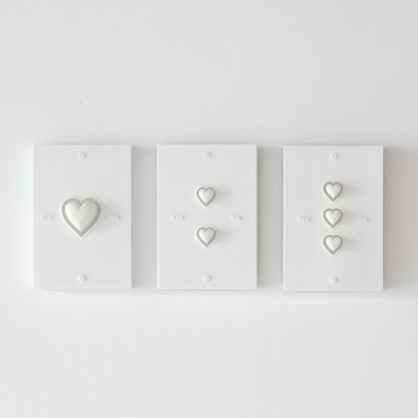 HEART SWITCH COVER (WHITE)ㅣ스위치 커버