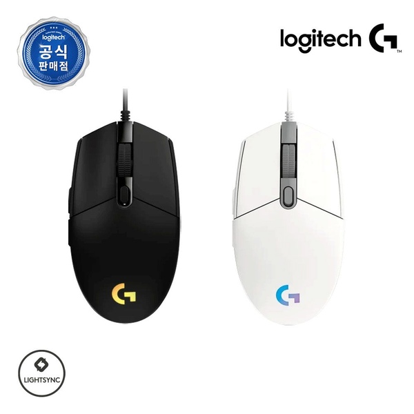 G102IC 2세대 Lightsync 정품 유선 게이밍 마우스 벌크상품