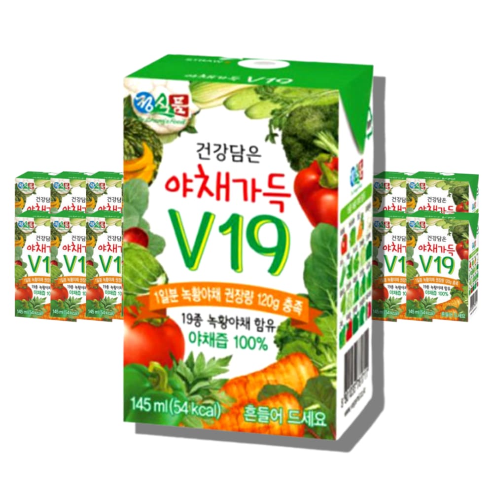 마켓앤코 건강담은 야채가득V19 145ml*24개 야채주스