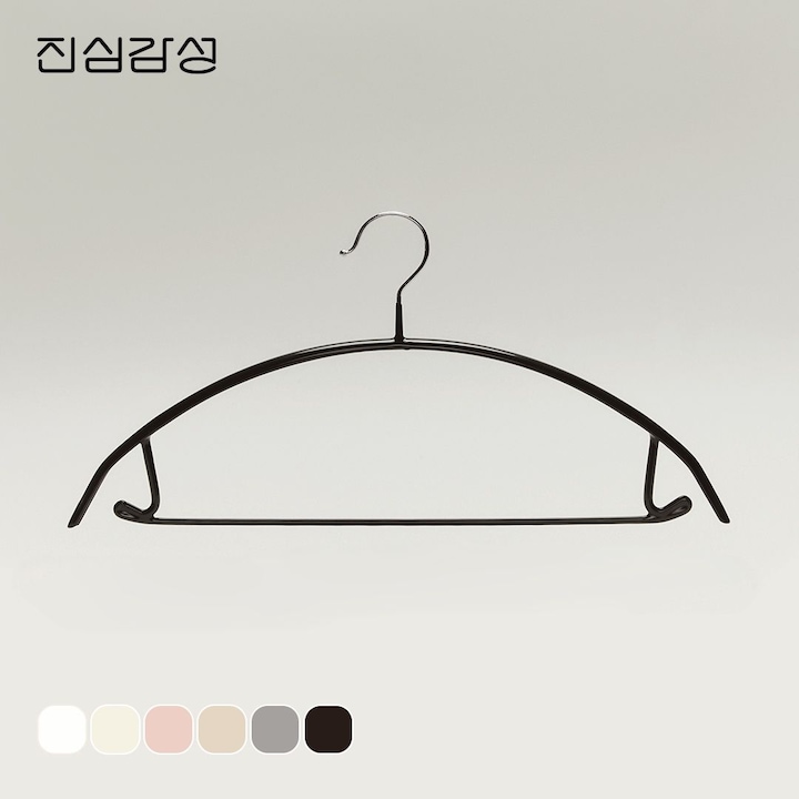 [오늘의집] 진심감성 논슬립 어깨뿔방지 옷걸이 50개 6colors (니트/정장/맨투맨)