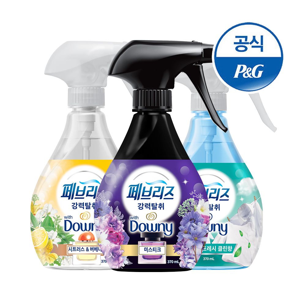페브리즈 섬유탈취제 370ml 3개 (다우니향)
